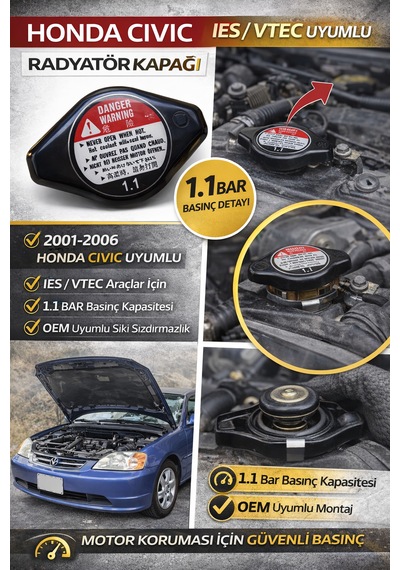 Honda Civic İes Vtec 1996-2006 Model Manuel Ve Otomatik Vites Uyumlu 1.1 Bar