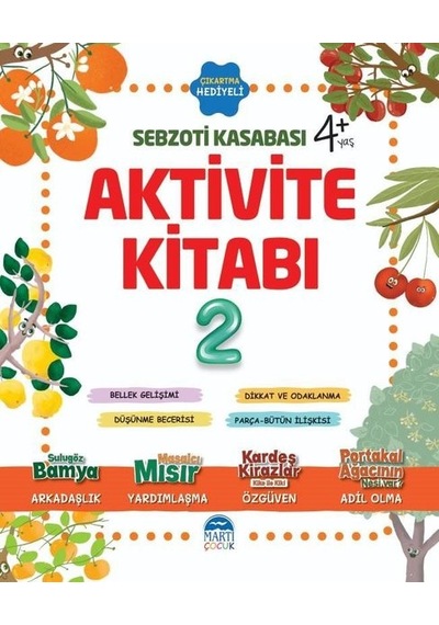 Aktivite Kitabı 2 - Sebzoti Kasabası - Eda Gökçen İzleyen - Martı Yayınları