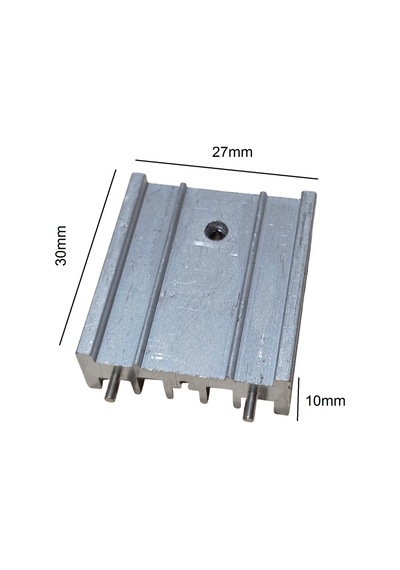 2 Adet To220 Soğutucu Seti 30x27x10mm Radyatör İzolatör Boncuk M3 Vida Alüminyum Transistör Entegre Mosfet Soğutucu