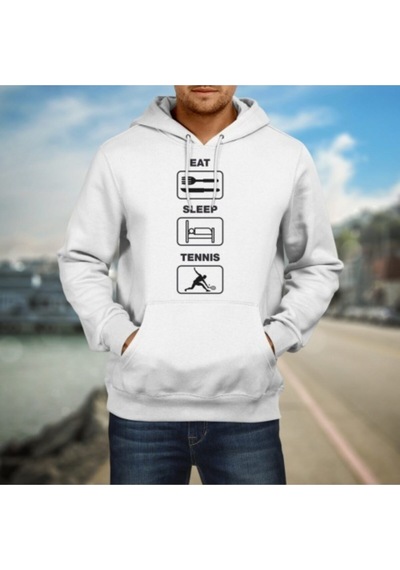 Pisa Art Unisex Beyaz Kapüşonlu Sweatshirt Hrmsw1007 Beyaz