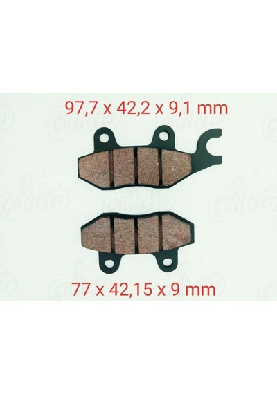 Apache Rtr 180 Ön Fren Disk Balatası Çengelli 9 Mm Oem Kalite