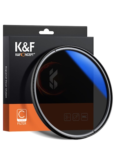 K&f Concept 58 Mm Nano-c Serisi Hmc Cpl Filtre - Slim Seri Dairesel Polarize Filtre