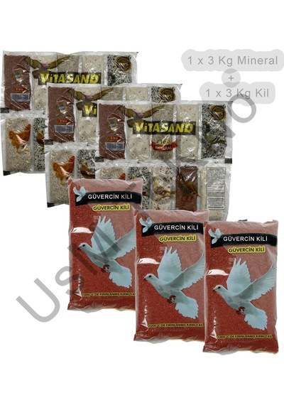 6 Kg Güvercin Minerali Ve Kili Tavuk Keklik Güvercin Kaz  Bıldırcı