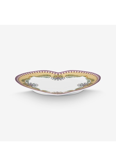Sarı Porselen Servis Tabağı 21,5 Cm