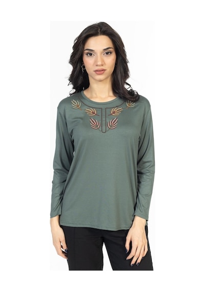 Mutlu City Yeni Model Nakış İşlemeli Yuvarlak Yaka Likralı Anne Penye Bluz 6440-mint Yeşili Mint Yeşili Mutlu City Yeni Model Nakış İşlemeli Yuvarlak Yaka Likralı Anne Penye Bluz 6440-mint Yeşili Mint Yeşili