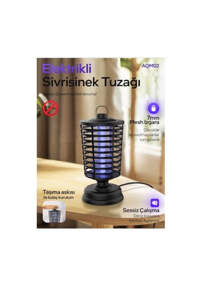 4w 600-800v Askılı Kokusuz Sessiz Cız Sivrisinek Öldürücü Elektrikli Sinek Kovucu
