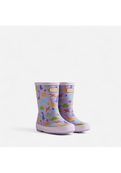 Hunter Originals Wellington Çocuk Lila Bot Çocuk Purple Dinosaur Bot Hfrk0039252-pd Mor