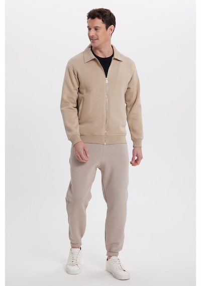 Tudors Unisex Relax Fit Rahat Kesim Pamuklu İçi Polarlı Fermuarlı Koyu Bej Polo Yaka Flato Cepli Sweatshirt Hırka-41970 Koyu Bej Tudors Unisex Relax Fit Rahat Kesim Pamuklu İçi Polarlı Fermuarlı Koyu Bej Polo Yaka Flato Cepli Sweatshirt Hırka-41970 Koyu Bej
