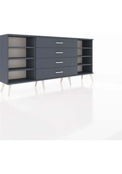 Arges Konsol 6 Raflı 4 Çekmeceli 176x30x83 Antrasit-antrasit/antrasit Antrasit/antrasit Arges Konsol 6 Raflı 4 Çekmeceli 176x30x83 Antrasit-antrasit/antrasit Antrasit/antrasit
