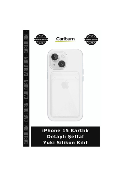 İphone 15 Kartlık Detaylı Şeffaf Yuki Silikon Kılıf Cep Koruyucu Cihaz Ortucu Telefon Kabı çok renkli