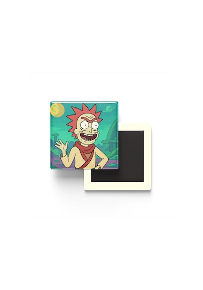 Sukuna - 9x9 Cm Baskılı Kare Buzdolap Magneti