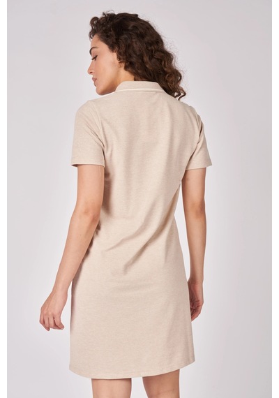 Defys Kadın Polo Yakalı Kısa Kollu Regular Fit Basic Elbise Bej Melanj - 625081659 Bej Melanj Defys Kadın Polo Yakalı Kısa Kollu Regular Fit Basic Elbise Bej Melanj - 625081659 Bej Melanj