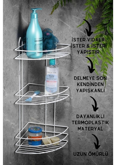 Sas Haus Ömür Boyu Paslanmaz Yapışkanlı Banyo Köşeliği Düzenleyici Şampuanlık Duş Rafı Beyaz Ek-03 Sku: Smg8690010183019 Açık Ahşap Sas Haus Ömür Boyu Paslanmaz Yapışkanlı Banyo Köşeliği Düzenleyici Şampuanlık Duş Rafı Beyaz Ek-03 Sku: Smg8690010183019 Açık Ahşap