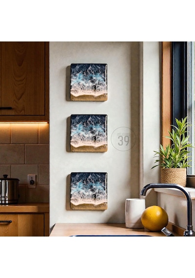 Atlantik Okyanusu İlhamlı Mini Epoksi Deniz Tablosu, El Yapımı Duvar Sanatı, 15x15 & 20x20 Cm Dekoratif Masa & Duvar Tablosu 1 Adet Atlantik Okyanusu İlhamlı Mini Epoksi Deniz Tablosu, El Yapımı Duvar Sanatı, 15x15 & 20x20 Cm Dekoratif Masa & Duvar Tablosu 1 Adet