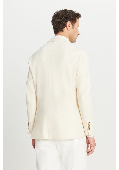 Altınyıldız Classıcs 360 Erkek Ekru Slim Fit Dar Kesim Kırlangıç Yaka Torba Cepli Kruvaze Ceket Altınyıldız Classıcs 360 Erkek Ekru Slim Fit Dar Kesim Kırlangıç Yaka Torba Cepli Kruvaze Ceket