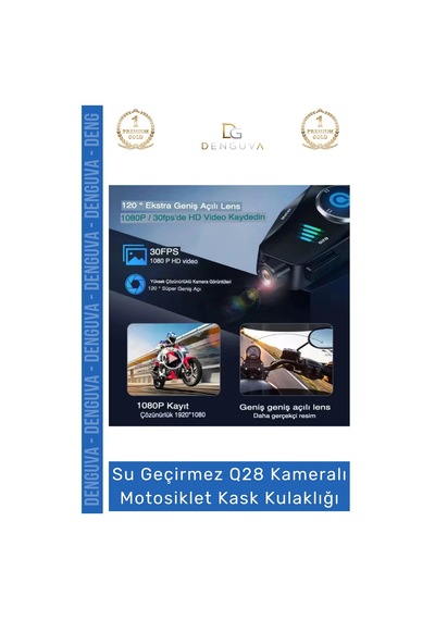 Kaskkulaklığı Q28 Bluetooth 53 Hd 1080p Ipx6 Su Geçirmez Interkom Kameralı Motosiklet Kask Kulaklığ