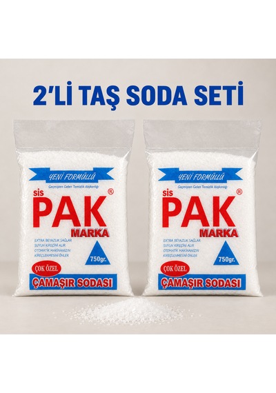 2'li Taş Çamaşır Sodası
