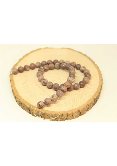 Yasam Tohumu Jasper Taşı Yarım Dizi 9 - 9.5 MM Aralığı 25830 18 CM Çok Renkli