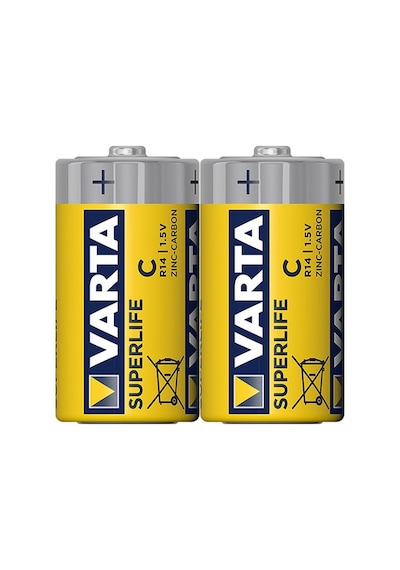 Varta 2014 Superlife Çinko Karbon Orta Boy C Pil 2 x 12'li
