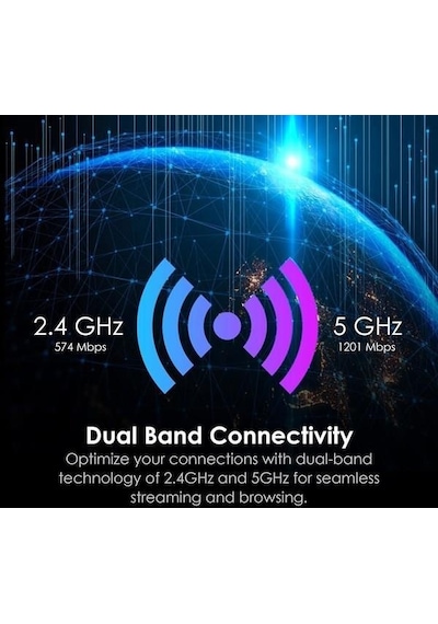 Msı Ax1800 Wıfı-6 Dual Band Usb Kablosuz Ağ Adaptörü