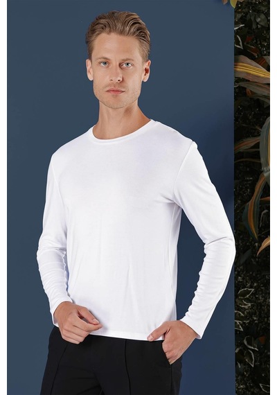 Efor Ts 870 Slim Fit Beyaz Spor T-shirt Beyaz