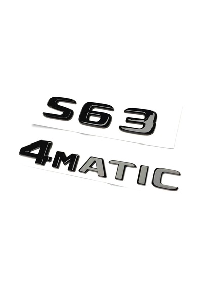 S 63 Ve 4matic Piano Black Bagaj Yazısı Üçgen Tip 3m 3d Abs