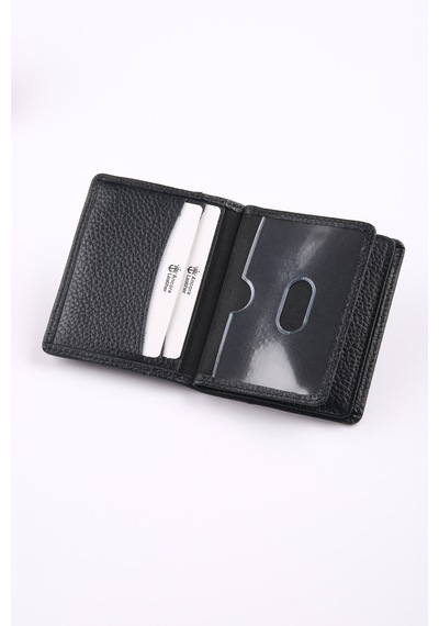 Ancora Leather Hakiki Deri Kartlık-26207 Siyah