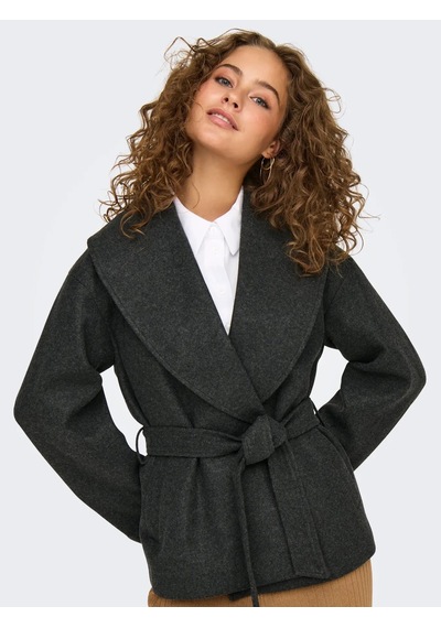 Only Onlaugusta Short Coat Otw Noos Kadın Kaban 15314352 Füme