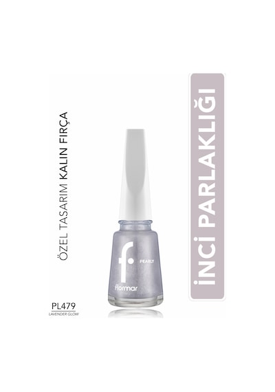 Flormar Pearly Yarı Transparan & Parlak Bitişli Sedefli Oje Pl479 Lavender Glow