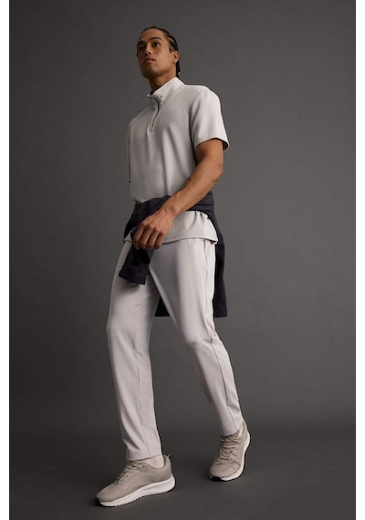Defacto Defactofit Slim Fit Dar Kesim Standart Paça Sporcu Jogger Eşofman Altı D7238ax25augr94 Gri