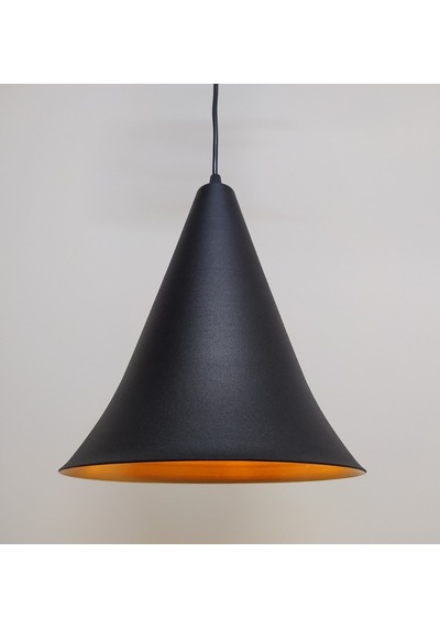 Mylights Retro Rustik Metal Sarkıt Avize Siyah Içi Altın (549236904)