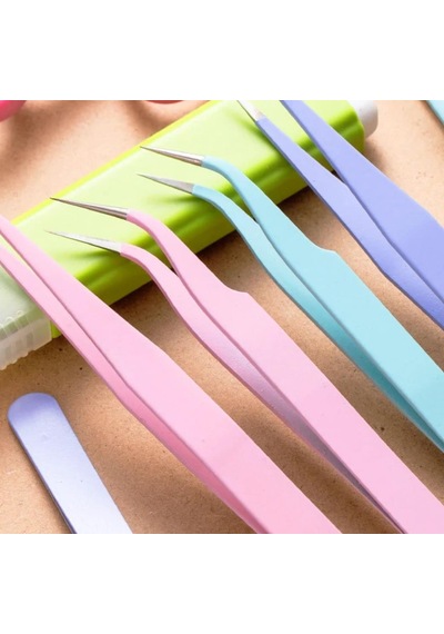 Hassas Uçlu Sticker Cımbızı Renkli Cımbız Seti Bullet Journal El İşi Hobi Cımbızı Çok Renkli
