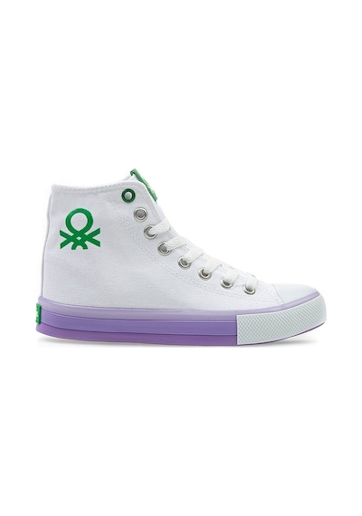 United Colors Of Benetton Benetton® | Bn-30189 - 3374 Beyaz Lila - Kadın Spor Ayakkabı