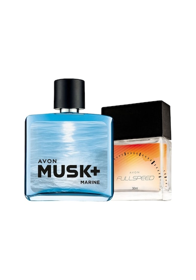 Avon Musk Marine ve Full Speed Erkek Parfüm Seti