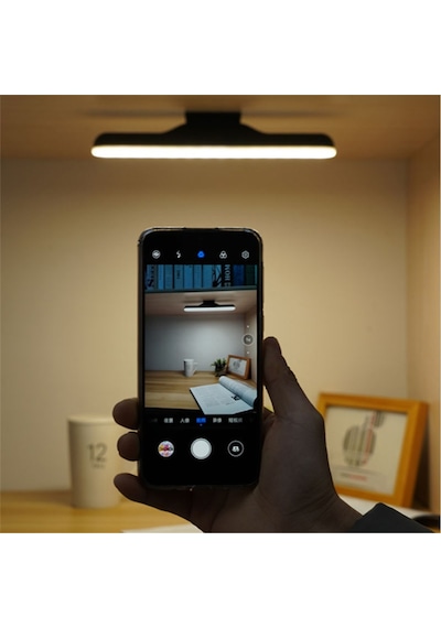 Martı Ledli Aplik Şarjlı Led Işık Mıknatıslı Siyah Hero Led Aplik