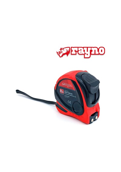 Rayno Profesyonel Şerit Metre 8m X 25mm - 8025 0.004 M - 0.032 M