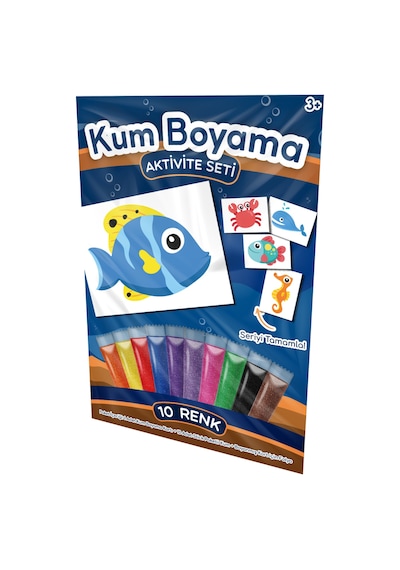 Sarı Yüzgeçli Balık Kum Boyama Aktivite Seti