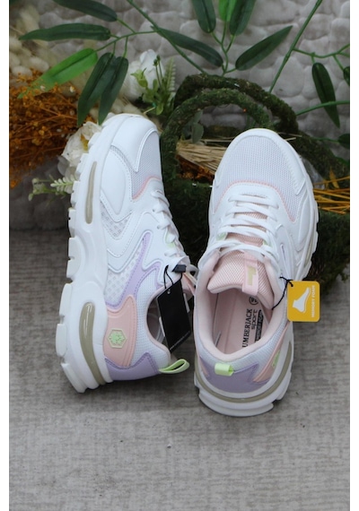 Lumberjack Null Beyaz Rahat Esnek Sneaker Kadın Spor Ayakkabı 001