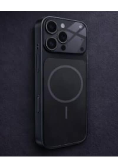 Ag Glass Apple Uyumlu iPhone 16 Pro Max Telefon Kılıfı Siyah
