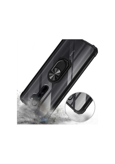Xiaomi Redmi Note 8 Pro Kilif Standli Yüzüklü Mola Silikon Kapak 392711799