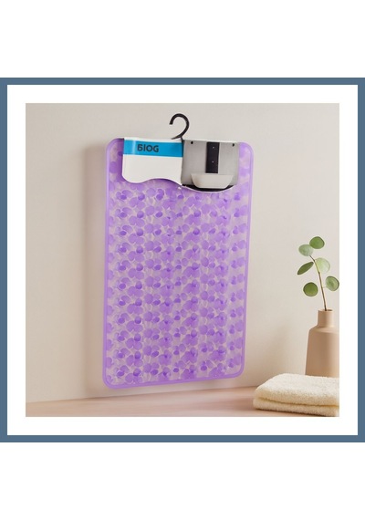 Buradabulabilirsin Kaydırmaz Pvc Banyo Ve Küvet Paspası Petek Desenli Şeffaf-buzlu 37x68 Cm Bbz