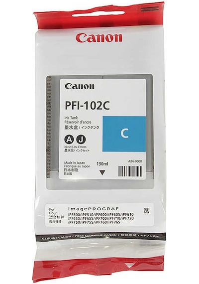 Canon PFI-102C Mavi Kartuş - IPF-500-600-610-650-750