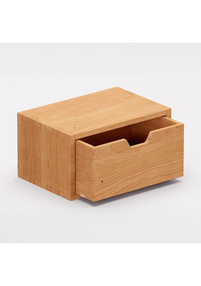 Desna Çekmeceli Mini Dolap 18 Cm Uzunluk X 12.1 Cm Genişlik X 9.6 Cm Woodsaka Doğal Ahşap