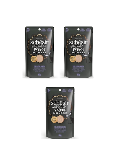 Schesir After Dark Tavuk Ve Ördekli Pouch Mousse Kedi Yaş Mama 80 Gr. X 3 Adet