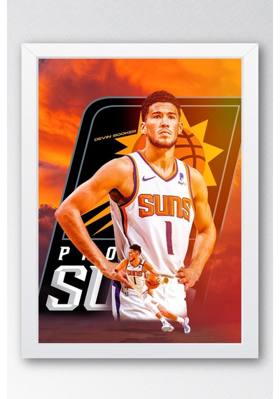 Devin Booker Çerçeveli Tablo - Basketbol Nba Posteri Tablo
