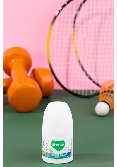 %100 Doğal Roll-on Sportif Sporcu Deodorant Ter Kokusu Önleyici Bitkisel Lekesiz Vegan 50 Ml