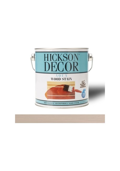 Hıckson Dekor Ahşap Vernik Ultra Aqua Wood Stain Su Bazlı Warm Grey 2.5 Lt Grey