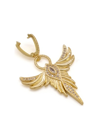 Ajda Charm Çelik Altın Kaplama Kadın Melek Model-chr-123 Gold