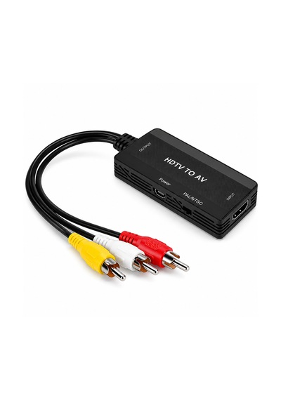 Microcase Hdtv To Av Rca Dönüştürücü 1080p Hdmı To Rca Çevirici Adaptör Al5745 Siyah