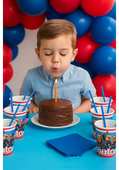 Bardak Roblox Karton Bardak 8li Paket Doğum Günü Bardağı7 Cm En - 9 Cm Boy
